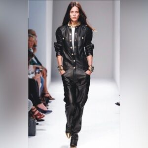 Balmain Leather Jumpsuit